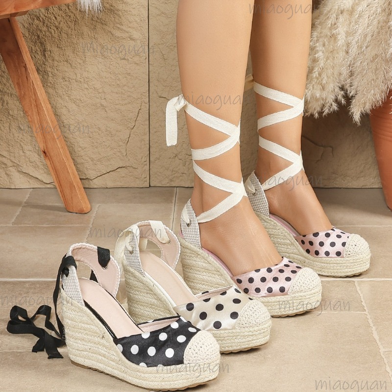 2026 New Spring Summer Women's - Ribbon Tie Heel recension och pris