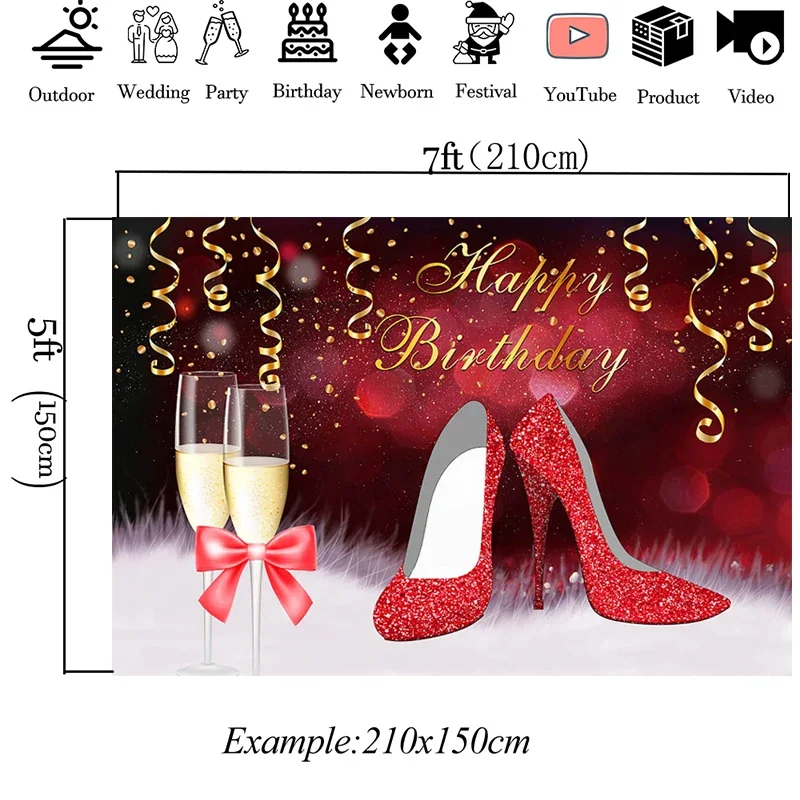 Mocsicka Women Birthday Decora - Ribbon Tie Heel recension och pris
