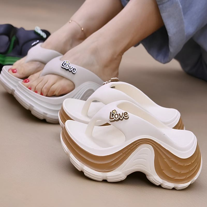 New Y2K Chunky Platform Flip F - Thong Flat Sandal recension och pris