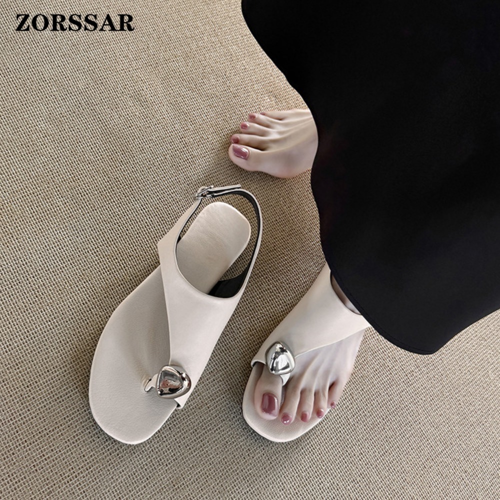 Women's Genuine Leather Thong  - Thong Flat Sandal recension och pris