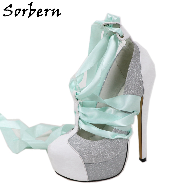 Sorbern White Real Leather Wom - Ribbon Tie Heel recension och pris