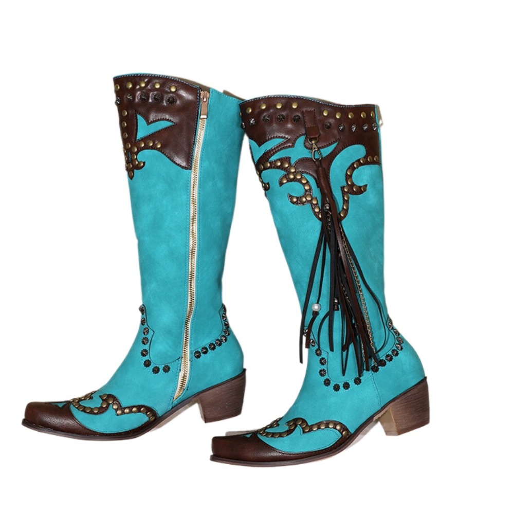 Knee High Boots Woemn Designer - Western Cowgirl Boot recension och pris