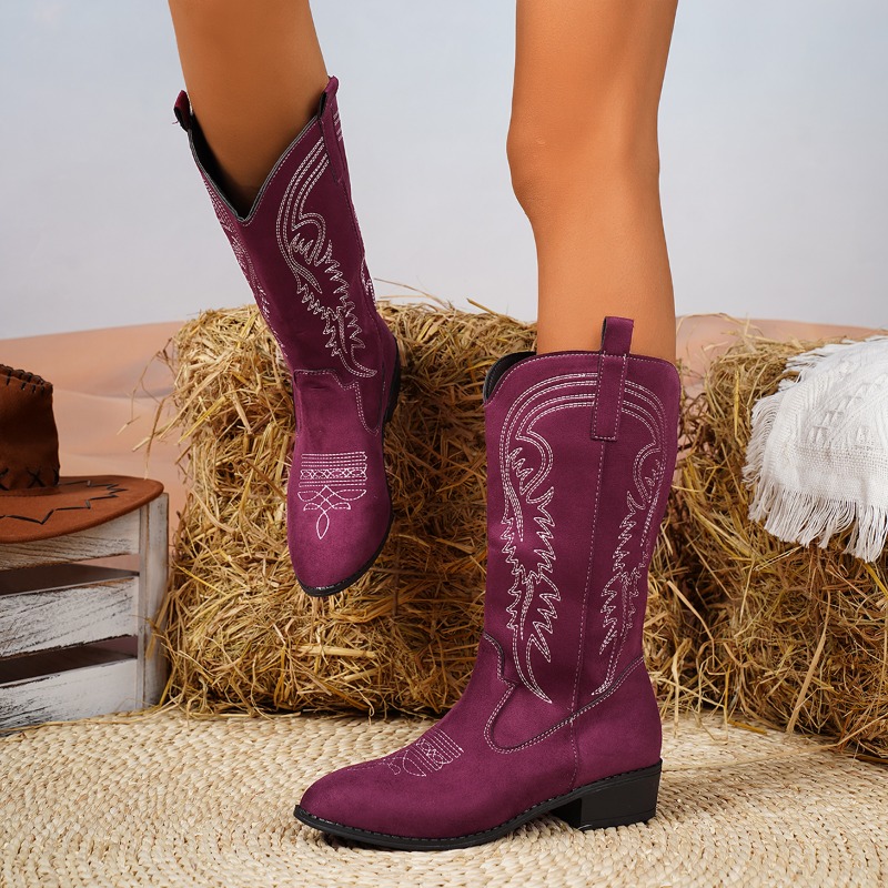 Women's Western Boots Suede An - Western Cowgirl Boot recension och pris