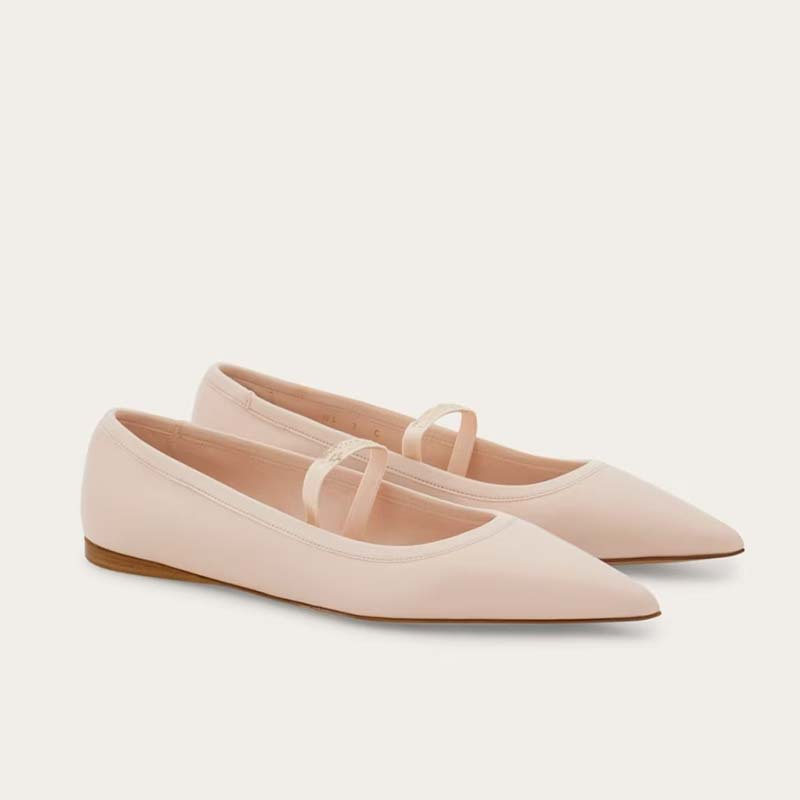 Women Ballet Flat Shoes Child  - Ribbon Tie Heel recension och pris