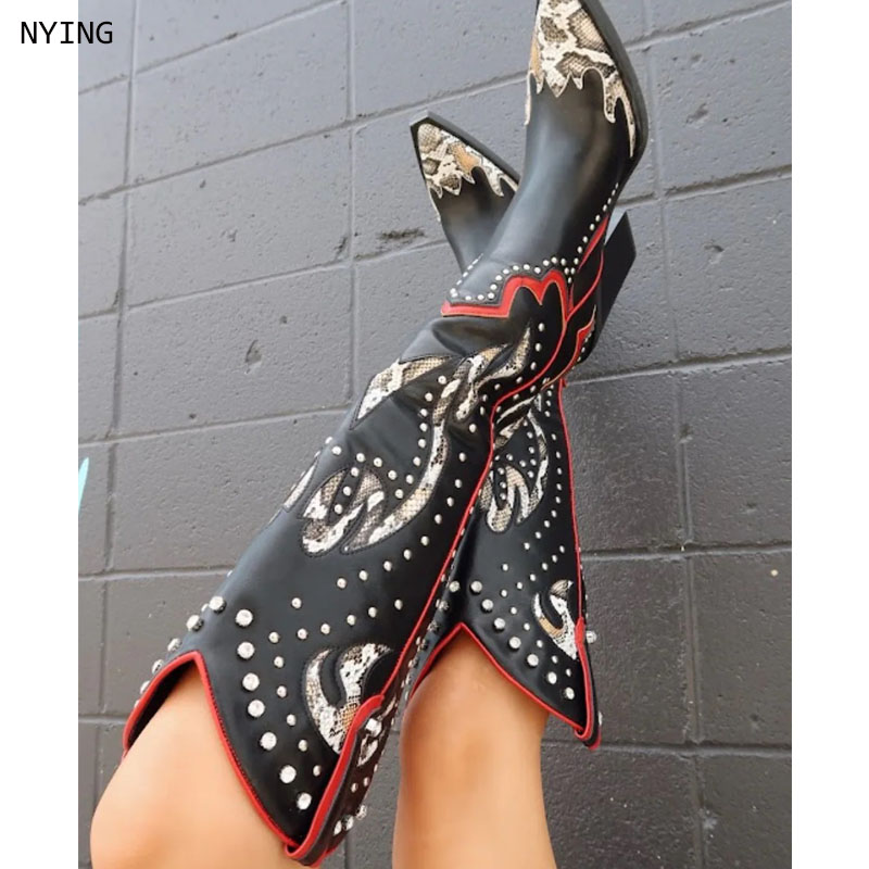 2025 Plus Size 44 Women's Embr - Western Cowgirl Boot recension och pris