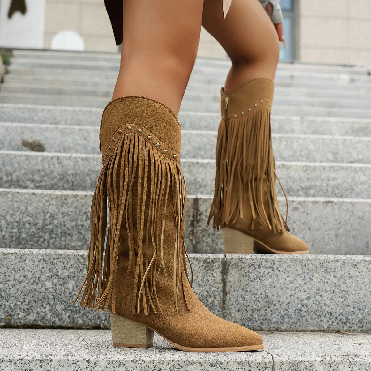 Plus Size 43 Women's Tassels W - Western Cowgirl Boot recension och pris