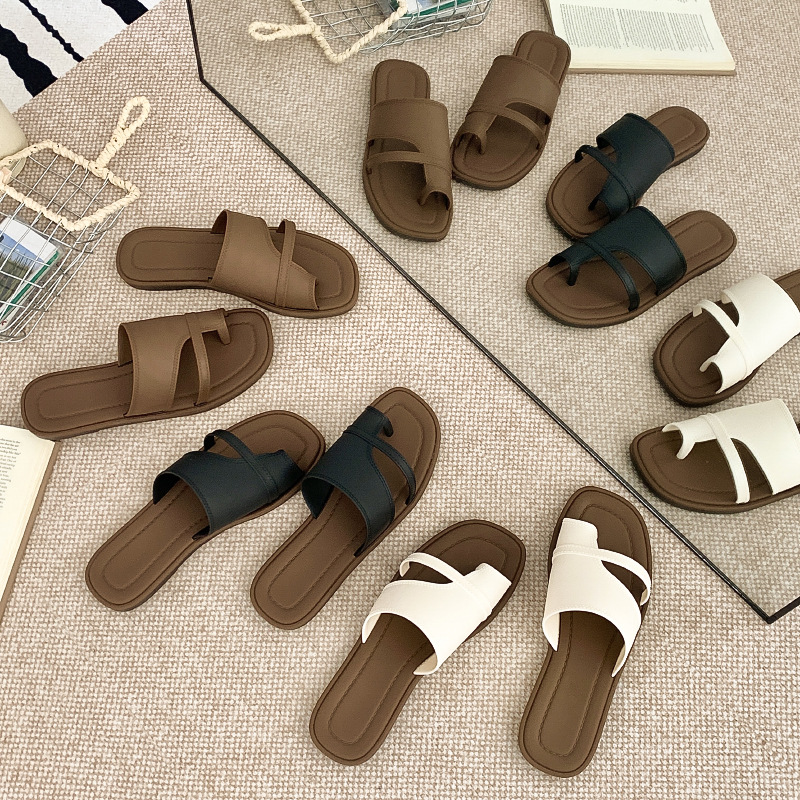 Women Summer New Slide Sandals - Thong Flat Sandal recension och pris