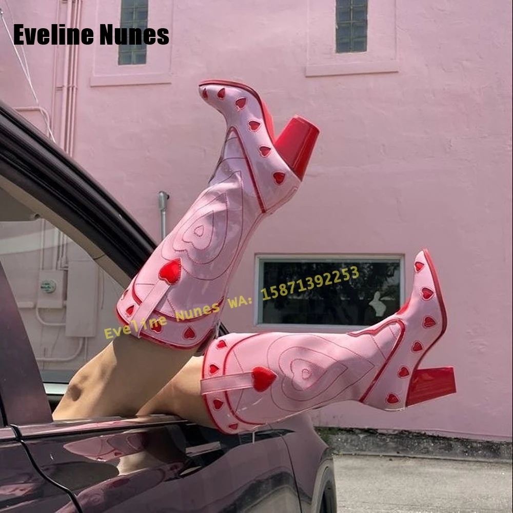 Pink Heart Space Cowgirl Boots - Western Cowgirl Boot recension och pris