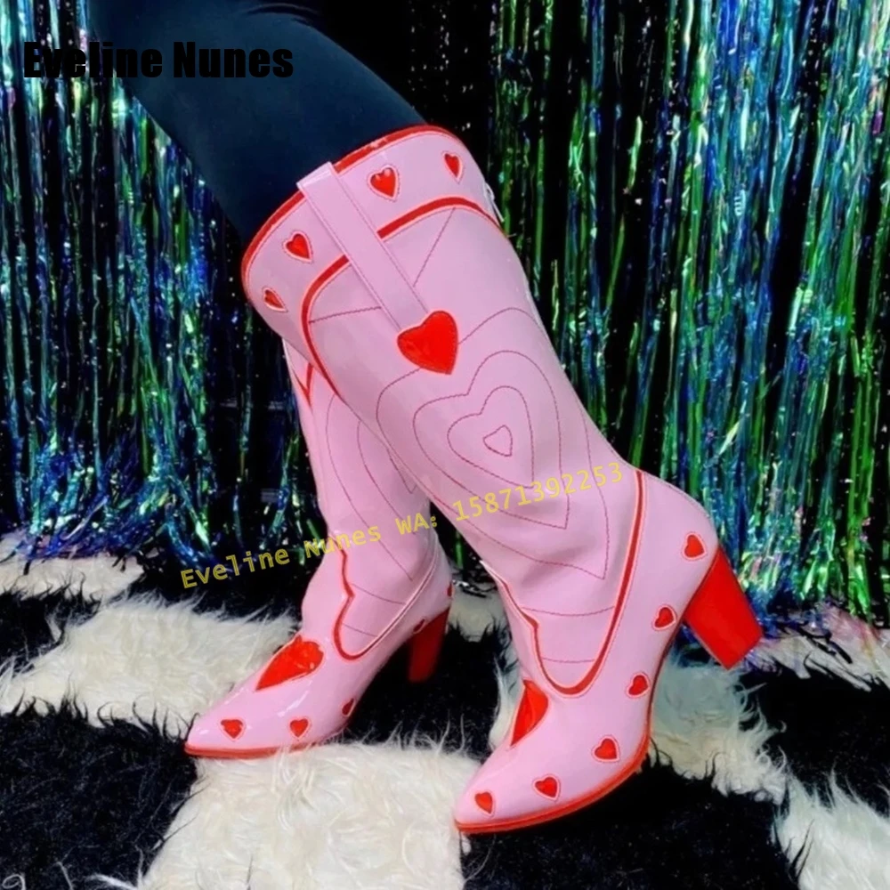 Pink Heart Space Cowgirl Boots - Western Cowgirl Boot recension och pris