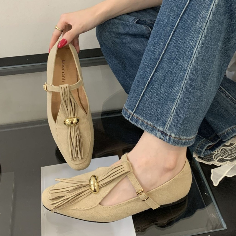 Faux Suede T-Type Flats Women  - Women Shoes Types recension och pris